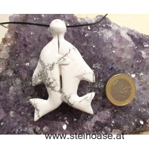 Anhänger Delfin Magnesit inkl.Band